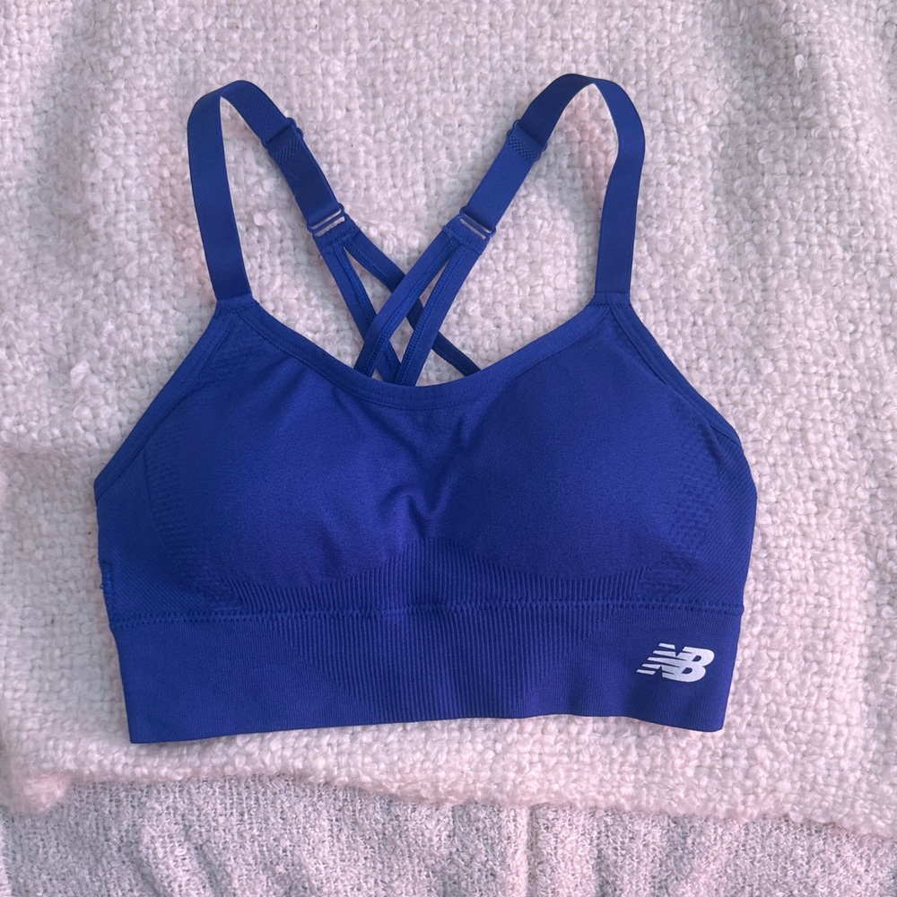 New Balance Women's Vibrant Blue Sports Bra